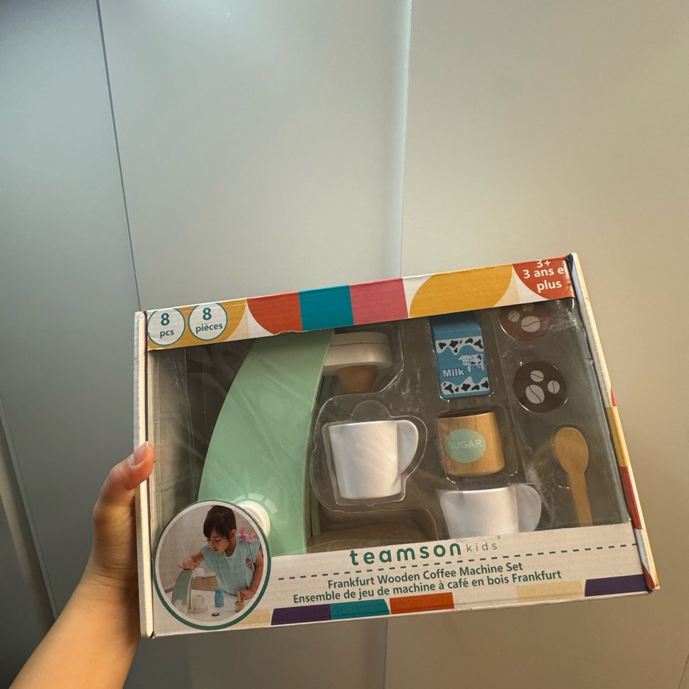Teamson Kids Wooden Coffee Machine Set